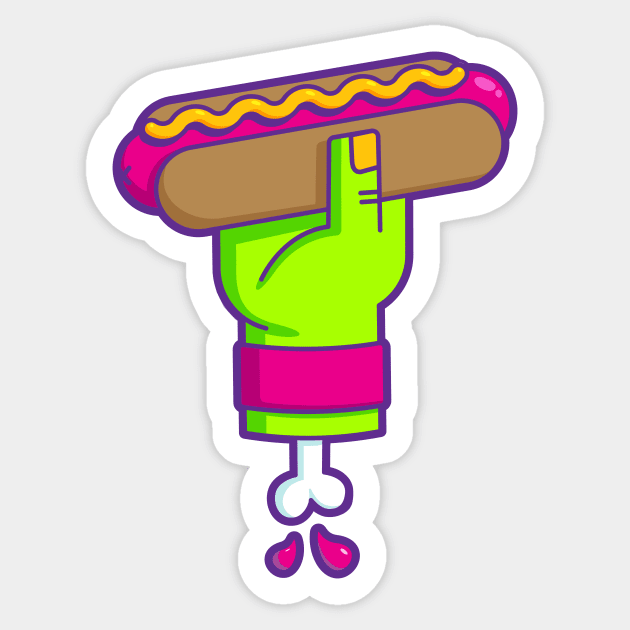 Hot dog II Sticker by beopots